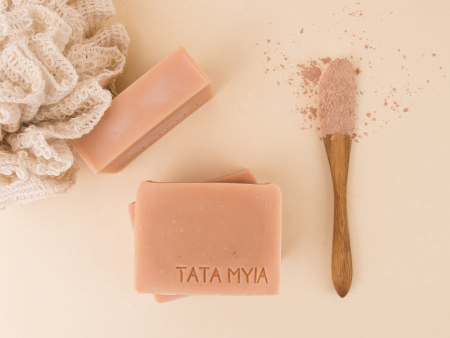 organic pink clay soap tatamyia